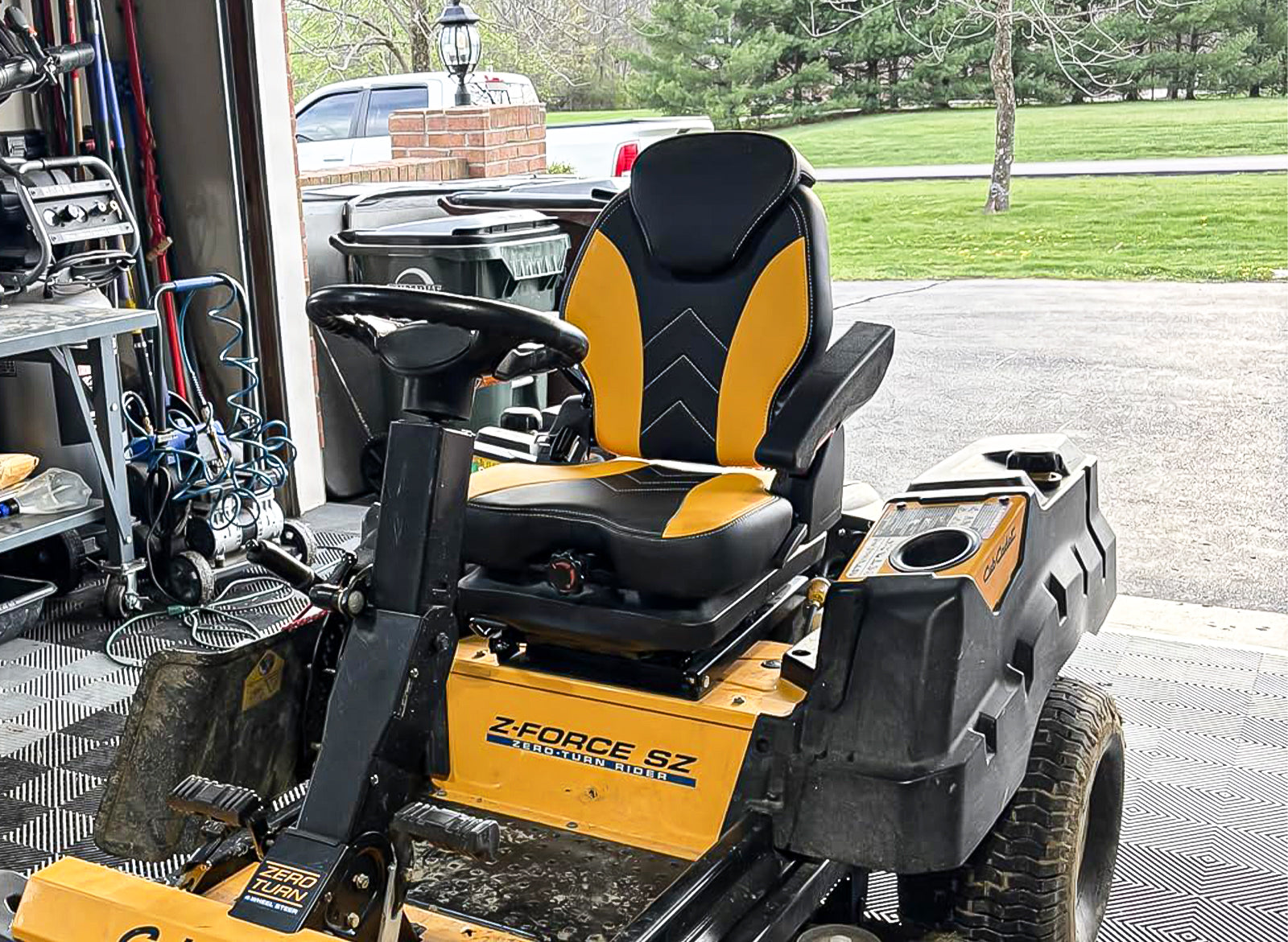 Replacement Seat Compatible with Cub Cadet Zero Turn Mowers Upgrade Comfort, Reduce Fatigue, and Work Longer — Without the Pain