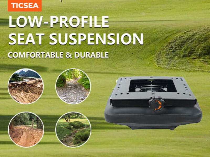 TICSEA Seat Suspension Kit with Seat Slider Track for Zero Turn Lawn ...