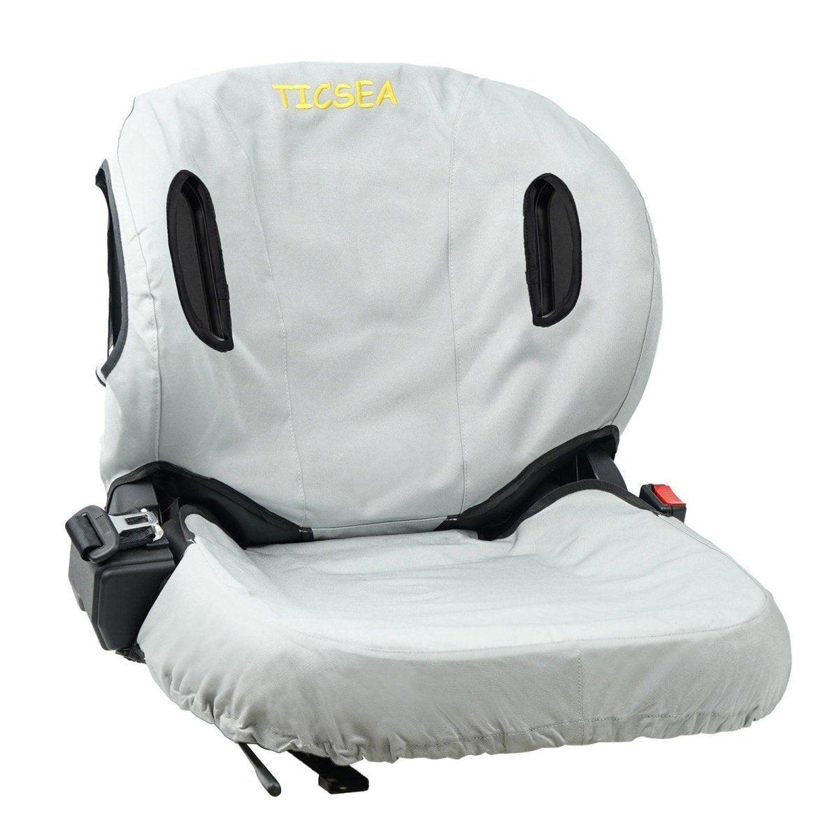 TICSEA Forklift Tractor Seat Cover, 600D Oxford Cloth Weatherproof Durable Seat Cover for Toyota Forklift Seat Backrests 22" H, Approx 20" W - TICSEA Inc