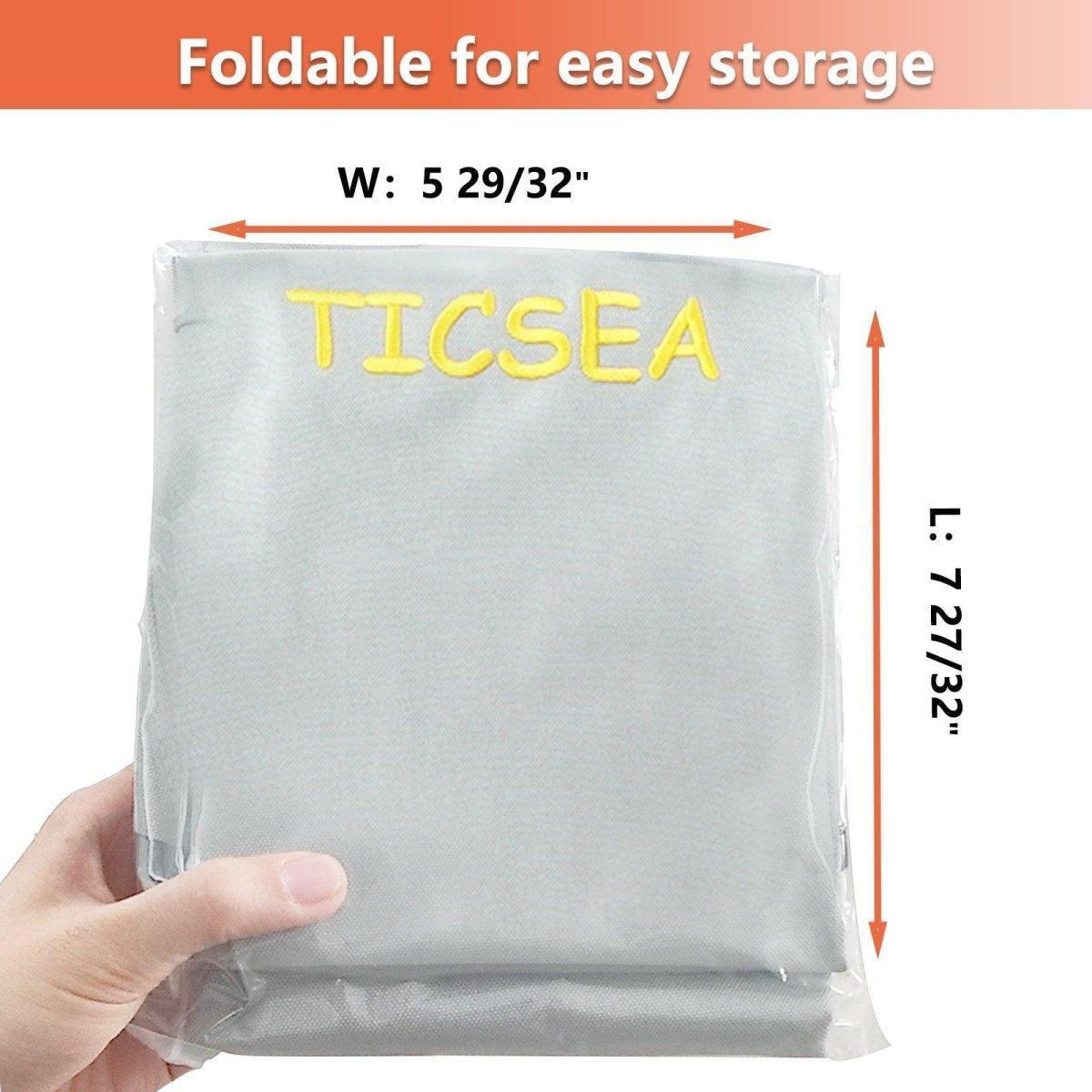 TICSEA Forklift Tractor Seat Cover, 600D Oxford Cloth Weatherproof Durable Seat Cover for Toyota Forklift Seat Backrests 22" H, Approx 20" W - TICSEA Inc