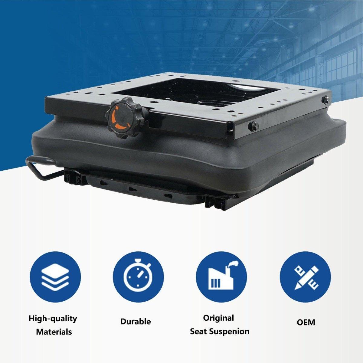 Universal Seat Suspension Kit with Seat Slider Track for Zero Turn Lawn Mower Tractor Forklift, Compatible with Most Aftermarket Seats - TICSEA Inc