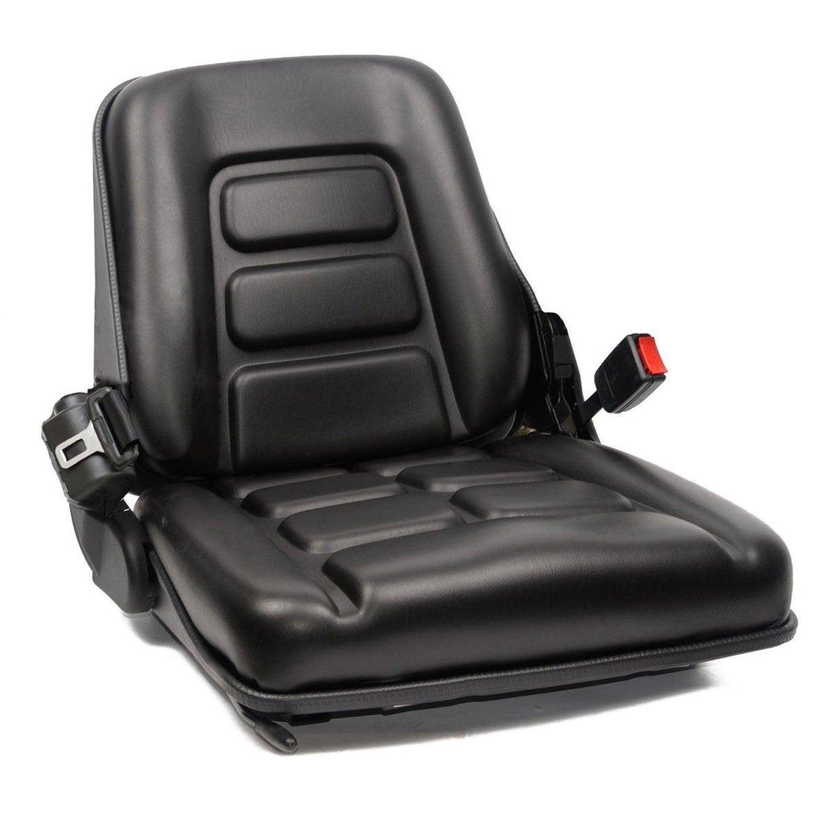 Universal Forklift Seat with Adjustable Back,Safety Belt And Operator Position Switch,for Tractor,Excavator Skid Loader Backhoe Dozer Telehandler - TICSEA Inc
